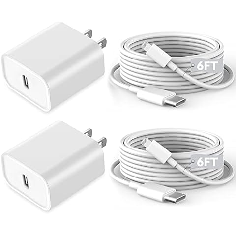 Fast iPhone Charger,iPhone Charger Fast Charging 2Pack Quick Fast Charger 6ft Long USB C Lightning Cable Fast Charging Cord USB Charger Block Adapter for iPhone 14 Plus/14 ProMax/13 Mini 12/11/XS/iPad Cover