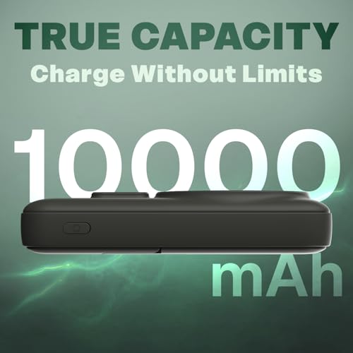 Image of Mozen by Amkette Surge Air S1 10000mAh Power Bank | MagSafe Power Bank Fast Charging | 22.5W USB-C Input /Output + 18W USB-A | 15W Qi Wireless for Android & iPhone | 1 Year Warranty