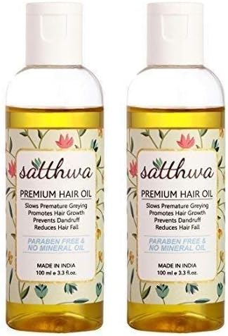 Satthwa Premium Hair Oil for Men and Women (2 X 100ml)-UK Seller