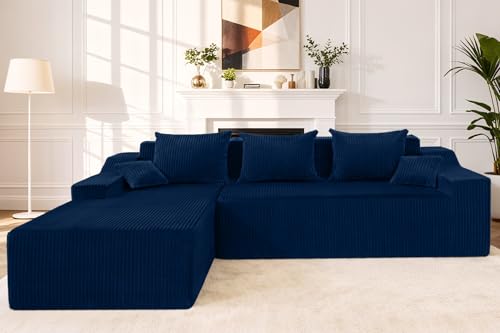 HABUTWAY 101" Modular L-Shaped Sofa with Chaise