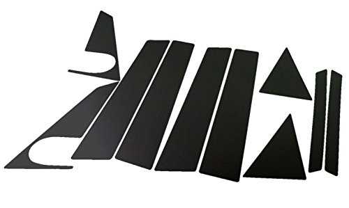 BRIGHTZ プリウス 20系 超鏡面ブラックメッキピラーパネルカバー 10PC バイザー有り用 【 PIL-BLA-300 】 5013