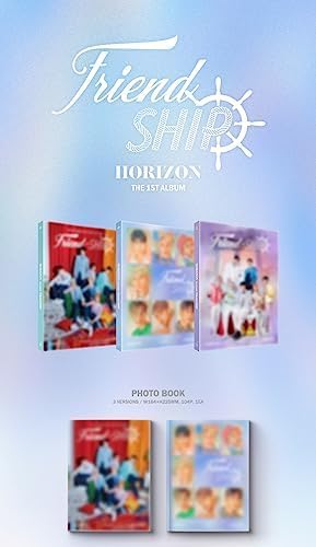 Miniatura 3 de HORI7ON Friend-SHIP 1er álbum CD+Póster plegable en paquete+Photobook+Libro de letras+Imagen de identificación+Tarjeta de identificación de
