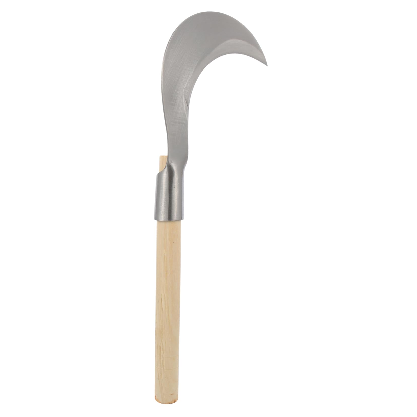 Toddmomy Manganese Steel Garden Cutter with Wooden Handle Durable Weeding Knife for Grass Vines and Branches Multi Purpose Tool for Farming and Landscaping Tasks