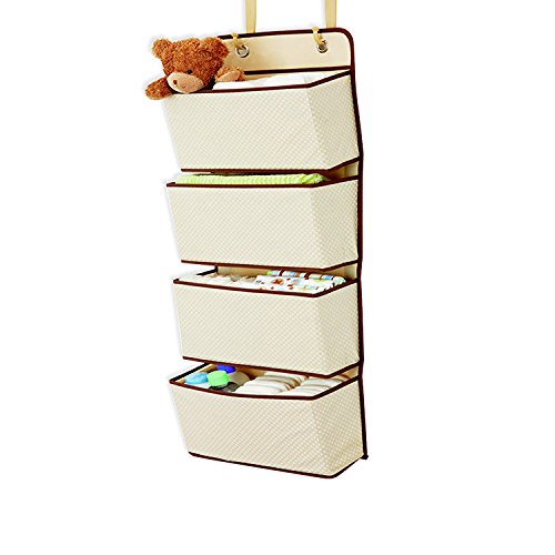 Aufbewahrungstasche für Spielzeug, Handtücher, Flaschen, Sonnenbrillen, Haartrockner, Shampoo, Kosmetik, Zeitschriften, Handtaschen (beige)