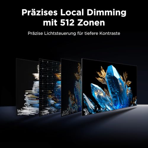 TCL 98T8D QD-Mini LED 98 Zoll Fernseher, 4K Smart TV, Google TV, 144 Hz – Ansicht 5