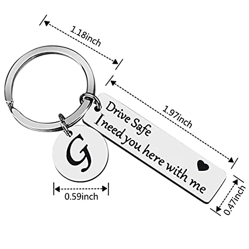 SIlver Valley Drive safe keychain for boyfriend I love you keychains I need you here with me key rings