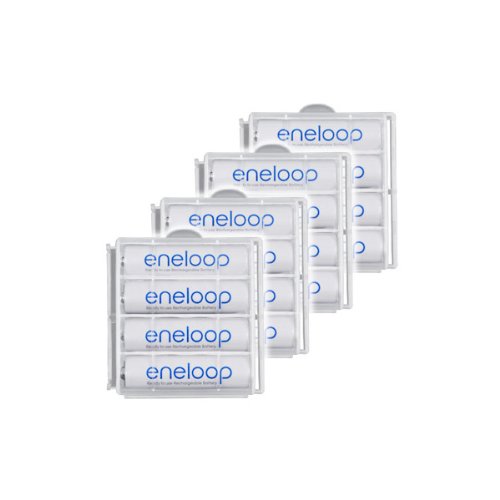 16er-Pack Sanyo Eneloop Akkus AA / Mignon inklusive Akkuboxen [Camera]