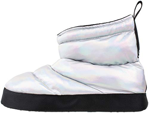 Capezio Women's Slipper Boot,Metallic Nylon Quilt Dance Boot,Multi Color,Women's Size 10