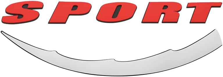 PENSUN 8 Sets Permanent Tire Lettering Sticker Sports Fit for All Car Models PVC Material Red Letter & White Blade Style - Image 3