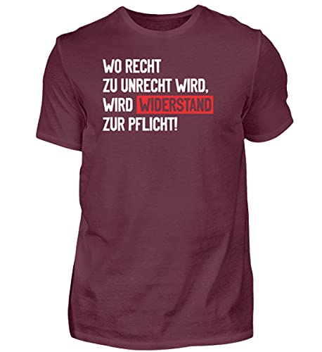 T-shirt homme bordeaux XL résistant aux lavages col indéformable