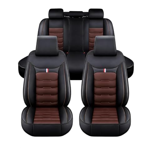 Fundas de Asientos Coche para Maserati Quattroporte (4WD) 6. Gen 2013 2020 Without Air Outlet, Cuero Cómodo Duraderas Juego Completo Delanteros Traseros Cubreasientos Protección