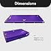 BalanceFrom 10x4 Feet 4-Panel Folding Gymnastics Mat – 2-Inch Thick Pad with Vinyl Surface and Carrying Handles for Tumbling, Yoga, Pilates, Home Workouts, and Martial Arts