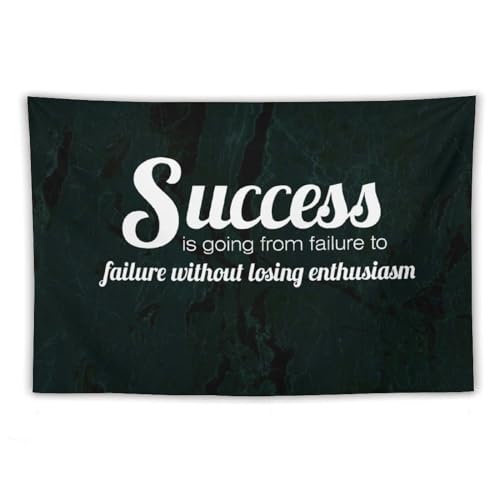 Tapiz para colgar en la pared Yelolyio de 60x90 cm con frase motivacional para dormitorio