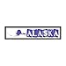 Alaska State Outline Novelty Metal Vanity Small Street Sign K-301