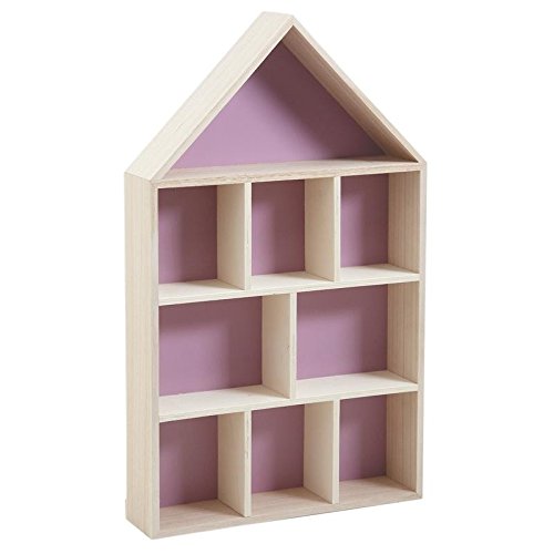 Etagère Maison en Bois AUBRY GASPARD à 9 compartiments pour salon