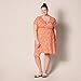 Amazon Essentials Women's Surplice Dress Dress, -Red, Floral Print, Medium