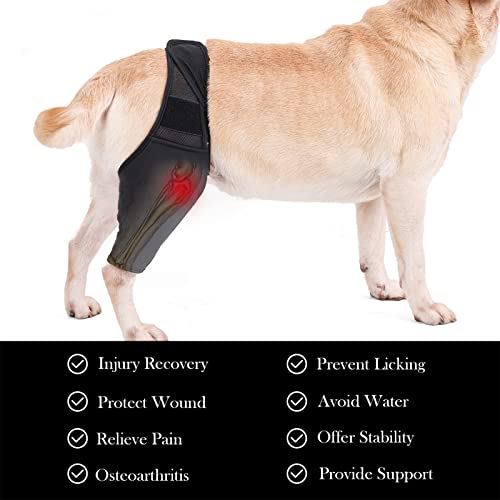 Image of Dog Recovery Sleeve Front Rear Leg Support Brace for Injury Sprain Relieve Pain