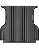 PULLAFUN Truck Bed Mat for 2019 2020 2021 2022 2023 Ford Ranger SuperCrew Cab 5 Feet(61.0 inches) Bed, Custom Fit All Weather TPE Pickup Bed Liner Cargo Mat