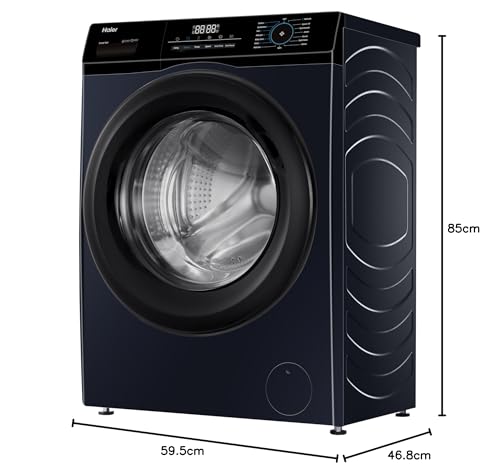 Image of Haier 7 Kg Frontload with 525 Super drum, Refresh, AI DBT and 5 Star rating (HW70-IM12929BK-1)