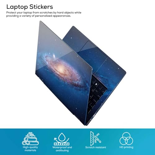 Image of Galaxsia The Universe Full Body Vinyl Laptop Skin /Sticker /Cover Upto 15.6 Inches Laptops Laminated-Removable-HD Quality Compatible for Hp-Dell-Sony-Lenovo-Asus etc.(15x10 Inches)