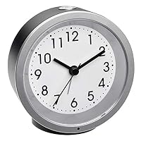 Réveil Analogique En Bois TFA Dostmann - Mouvement Silencieux, Rétroéclairage - Fonction Snooze