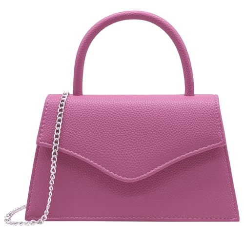 Image of Clutch Purses For Women Patent leather Evening Bag Top Handle | Wedding Prom Bridal Cocktail Formal, Shoulder Chain, Bridesmaid Gift for Women