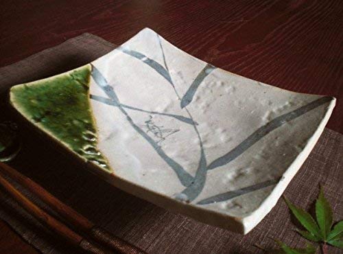 Amazon | 玉山窯 監修 玉置保夫 織部 魯山人写し 四方鉢 (1客) | 玉山