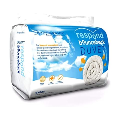 Sleepworks 15 Tog Luxury Hotel Quality Respond Bounce Back Double Bed Size Microfibre Duvet Quilt, Embossed Soft Touch Ideal For Autumn & Winter By Littens Cover
