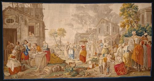Pinturas famosas arte impresión lienzo Étienne Jeaurat decoración de paredes