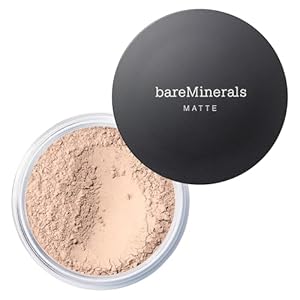 bareMinerals Original Matte Loose Powder Foundation, Clean Mineral Powder Face Makeup, Sheer-to-Full Coverage, Reduces Shine, Talc-Free, Non-Comedogenic, Vegan