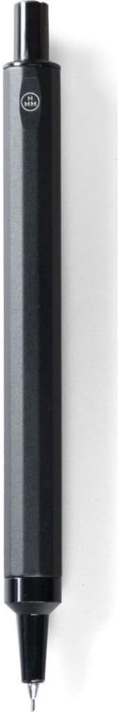 HMM Pencil - 0.7mm Mechanical Lead Pencil for Office & School, Ideal for Drawing, Writing & Drafting, Balanced, Durable Aluminum & Brass Design - Black