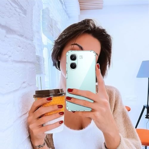 Image of Lustree Case for Redmi Turbo 5 5G, 4 Corner Air Cushion & Camera Protection | TPU Material, 4 Corner Air Cushion Protection, Camera Protection, Slim & Stylus Compatible