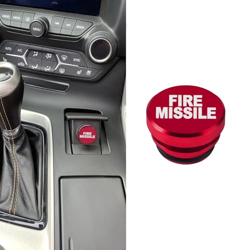 Image of HAOBO Cigarette Lighter Plug Cover, Car Dust Plug, FIRE Missile Billet Aluminum Cigarette Lighter Button, Dustproof Car Lighters Accessories Fit Most Vehicles with Standard 12 Volt Power Source