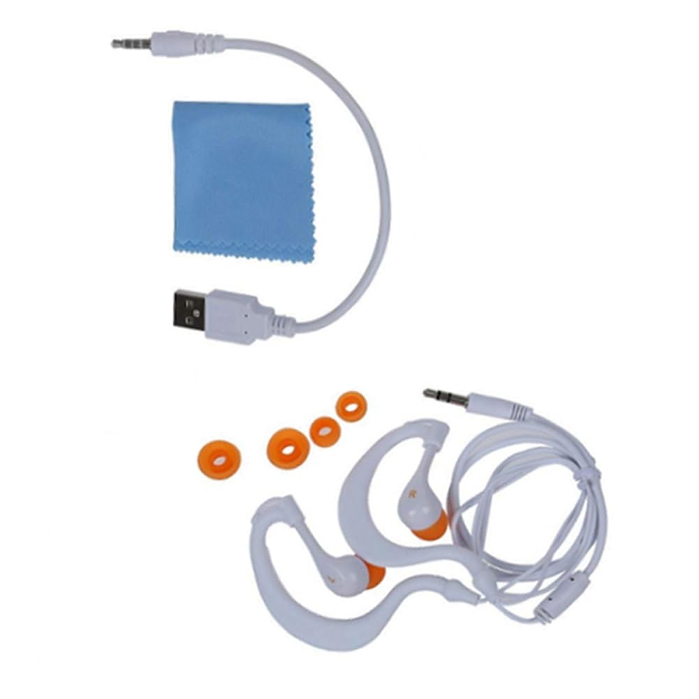 yasoe Clip Impermeabile IPX8 Lettore MP3 Radio FM Suono Stereo Nuoto Immersioni Surf Ciclismo Sport Lettore Musicale con FM(C) Durevole 4GB Blu