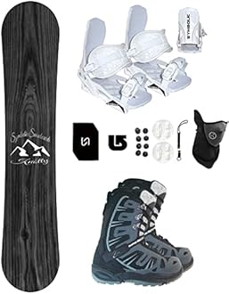 Symbolic Knotty Snowboard & Bindings & Boots & Leash & Stomp Pad & Face Gaiter Complete Package