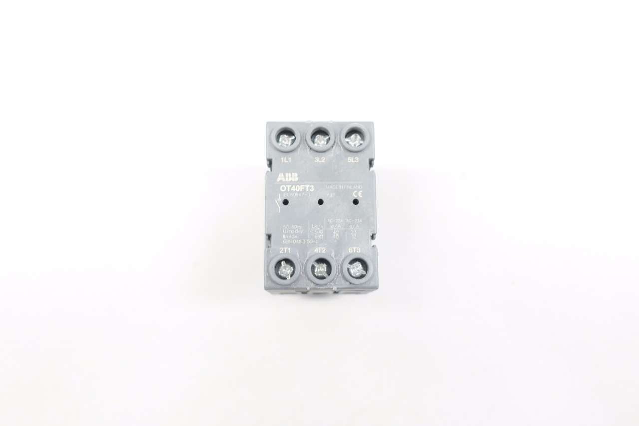 ABB OT40FT3 1SCA104940R1001 Disconnect Switch 40A AMP 3P 600V-AC D571250