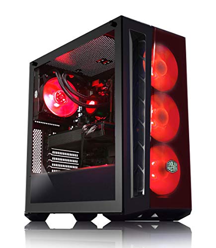 ADMI Gaming PC: Ryzen 3700X 8 Core 4.3GHz CPU, Radeon RX 5700XT 8GB, 16GB 3000MHz, Liquid Cooled, 240GB SSD + 1TB HDD, MB520 RGB Case, 650W PSU, 300Mbps Wifi, Windows 10
