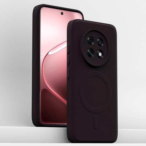 Image of Pikkme Back Cover for Oppo F31 Pro Plus 5G Soft Matte Silicone Mag-Safe Design (Mag-Safe Not Support) Camera Protection | Slim Fit Bumper Cover (Purple)