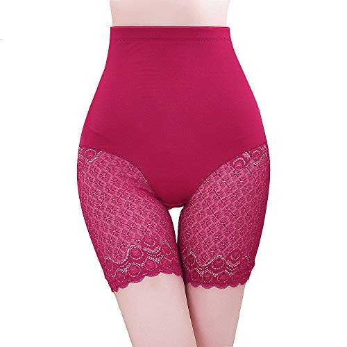 HANFASION Intimo Modellante Donna Body Shaper, Guaina Contenitiva a Vita Alta Dimagrante Pancera Mutanda Contenitiva Fascia Elastica Shapewear da Donna, Cincher, Corpo Shaper (Rosso Scuro,M)