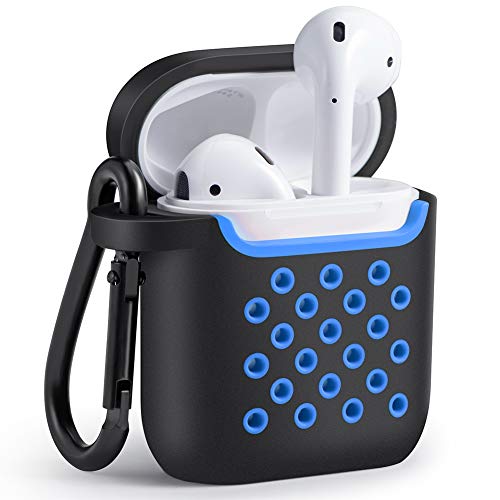 Airpods Case, KAOME Air Pod Cover, Shockproof Silicone Protective Apple Earbuds Case Compatible