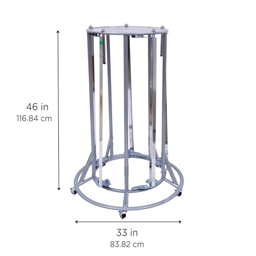 Children’s Factory Mobile Butcher Paper Dispenser, 5-Roll Paper Rack Holder for Classroom, Arts and Crafts, Desk Protection, Easy-Glide Pegs, and Safety Blades