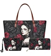 GIFTPUZZ Women Top Handle Bags Handbags with Zipper Leather Wallet Cash Card Phone Holder and Mak...