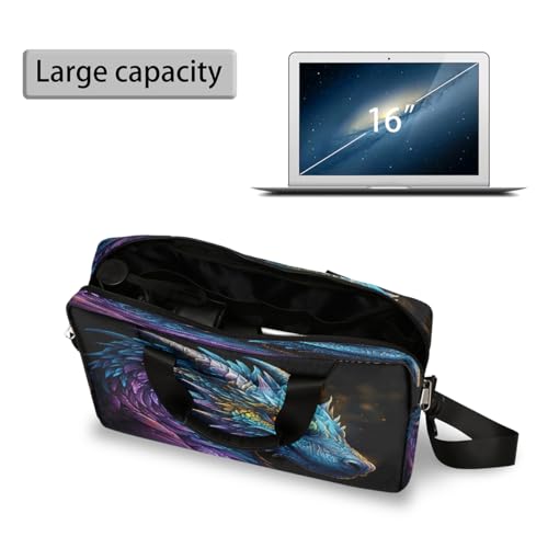 Maletín para laptop 15.6-16 pulg con diseño de dragón miniatura 5