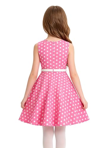 Vestido de cóctel infantil con falda giratoria para fiestas de noche 3