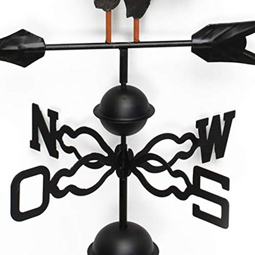 Veleta de Metal Con Adorno de Gallo Para Techos - Veleta de Viento