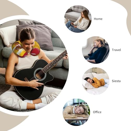 Almohada de espuma viscoelástica ergonómica negra miniatura 7