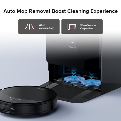 Image of roborock Rotating Mop Cloth for Saros 10R & Saros Z70 Robot Vacuum Cleaner, 4PCS High-Absorbency Microfiber, 200 RPM Spinning Speed