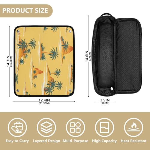 Bolsa organizadora y alfombrilla resistente al calor para plancha de pelo miniatura 4
