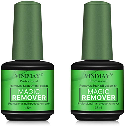 VINIMAY Gel Nail Polish Remover Tool, Magic Nail Polish Remover, Professional Removes Soak-Off Gel Nail Polish In 3-5 Minutes, Quickly & Easily, Don't Hurt Your Nails, Gel Polish Remover Tools Kit