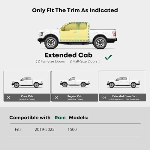 Estribos para Dodge Ram 1500 2019-2025 6.5 Pulgadas miniatura 2